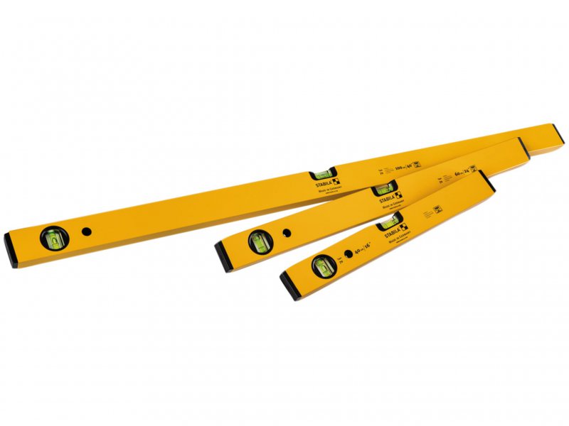 Stabila 70 Single Plumb Box Section Spirit Level Set, 3 Piece Main Image