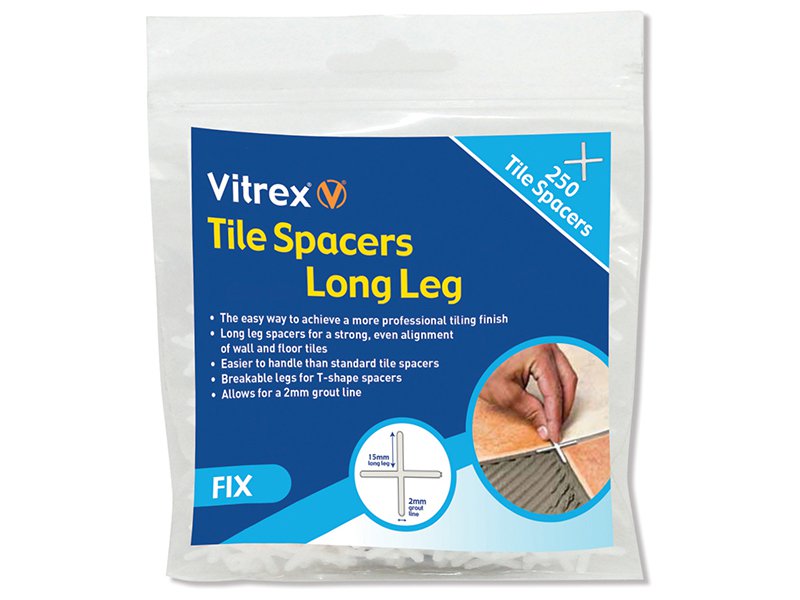 Vitrex Long Leg Spacer 3mm Pack of 250 Main Image