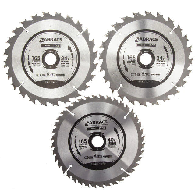 Abracs 165mm TCT Blade (3 Pack) - United Fixings
