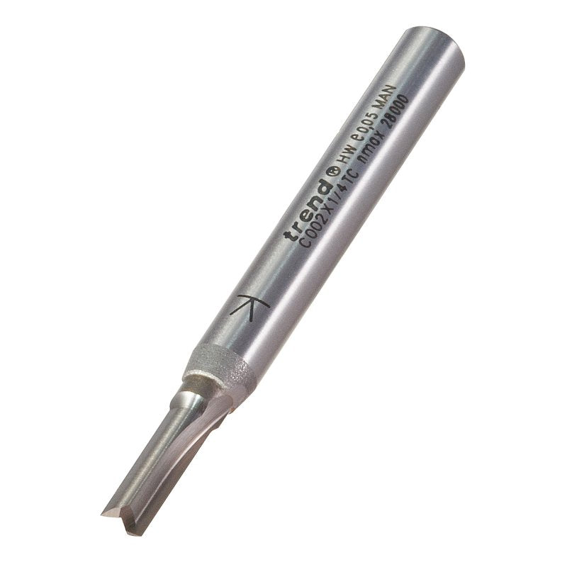 TREND C002X1/4TC TWO FLUTE 4.0MM DIAX 11.1MM CUT     Main Image