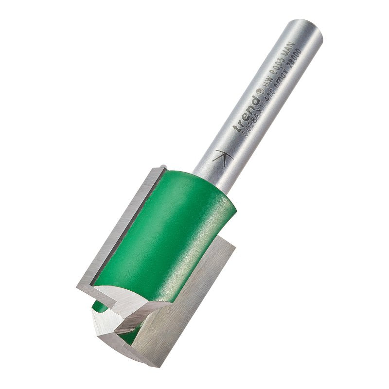TREND C028AX1/4TC TWO FLUTE 18.0MM DIA X 25MM CUT     Main Image