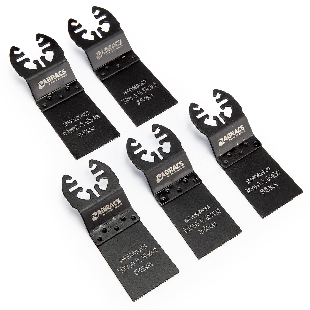 Abracs 34mm Multi-Tool Blade-Wood & Metal - Pack 5 Main Image