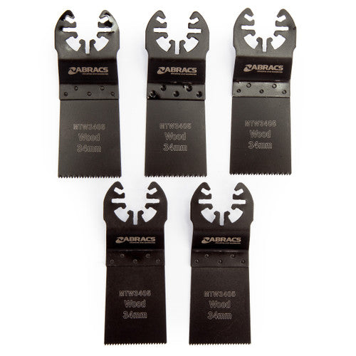 Abracs 34mm Multi -Tool Blade-wood - Pack 5 Main Image