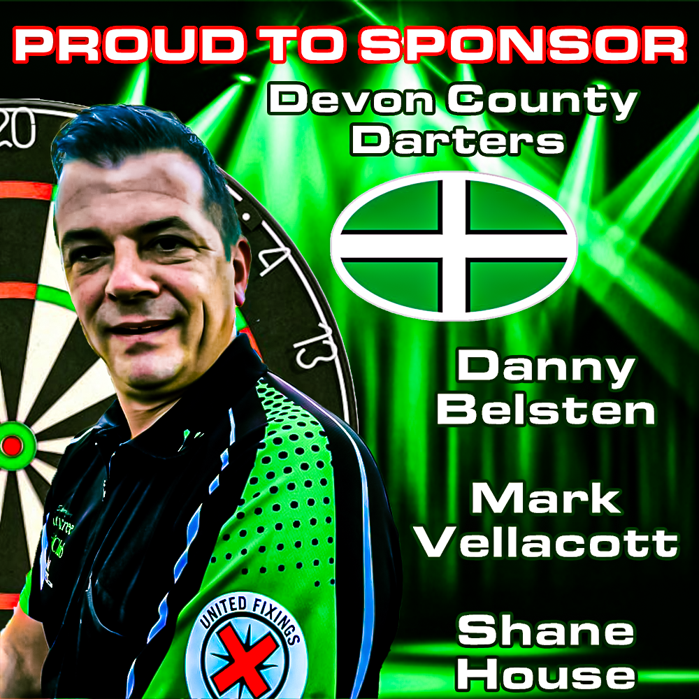 United Fixings Proudly Sponsors Devon County Darts Team Members in UKDA National Championship