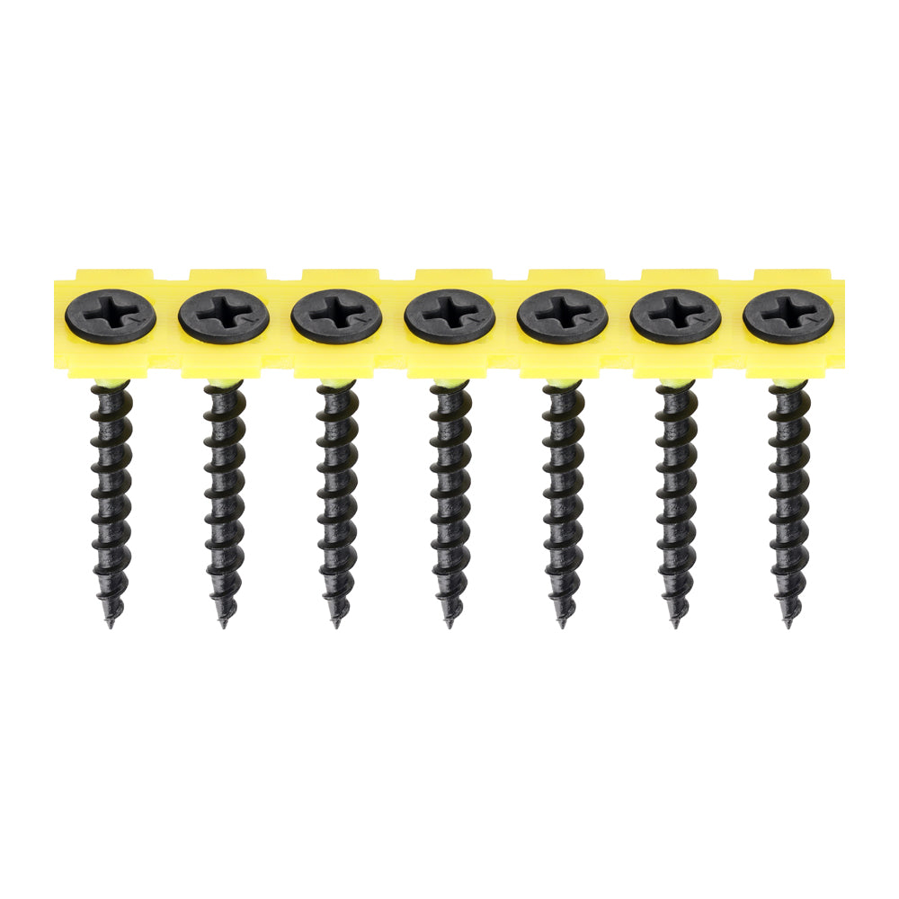 Collated Coarse Drywall Screw - BLK 3.5 x 35mm - 1000 PCS