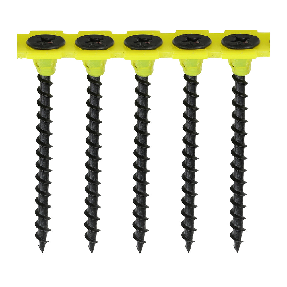 Collated Coarse Drywall Screw - BLK 3.5 x 50mm - 1000 PCS