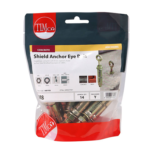 Shield Anchor Eye - ZYP M8 - 14 PCS