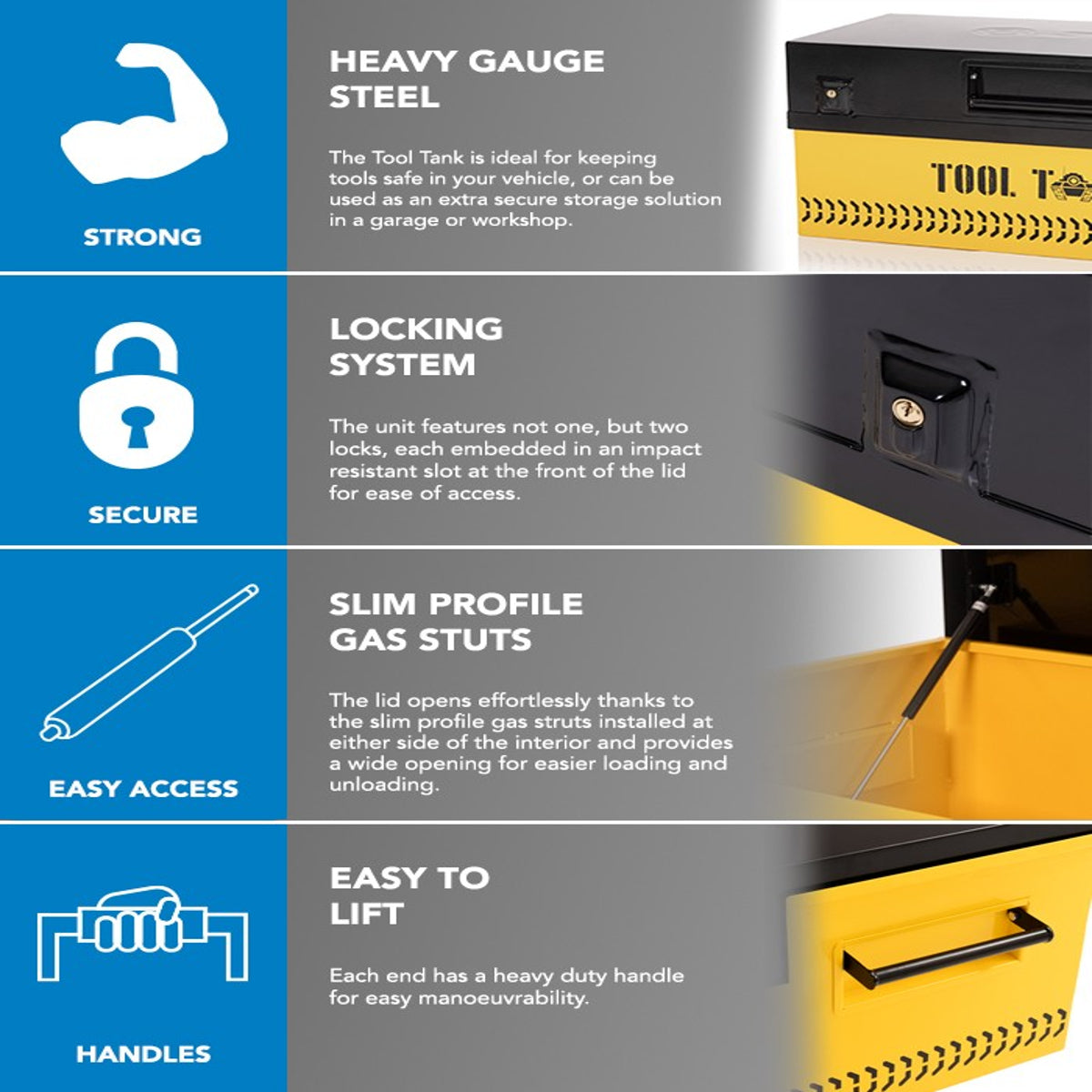 Tool Tank 50-Inch Van Security Tool Vault - 1284mm