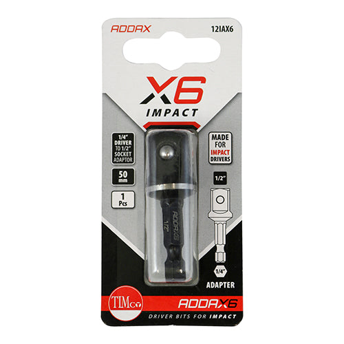 X6 Impact Adaptor 1/2 x 50