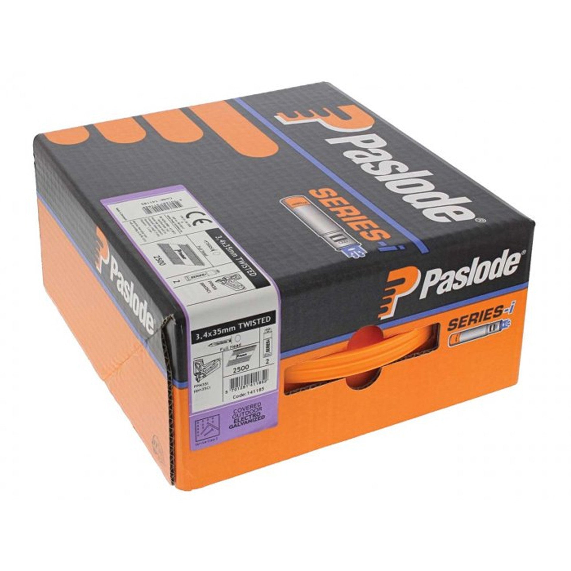 Box of paslode ppn nails 3.4 x 35mm twisted