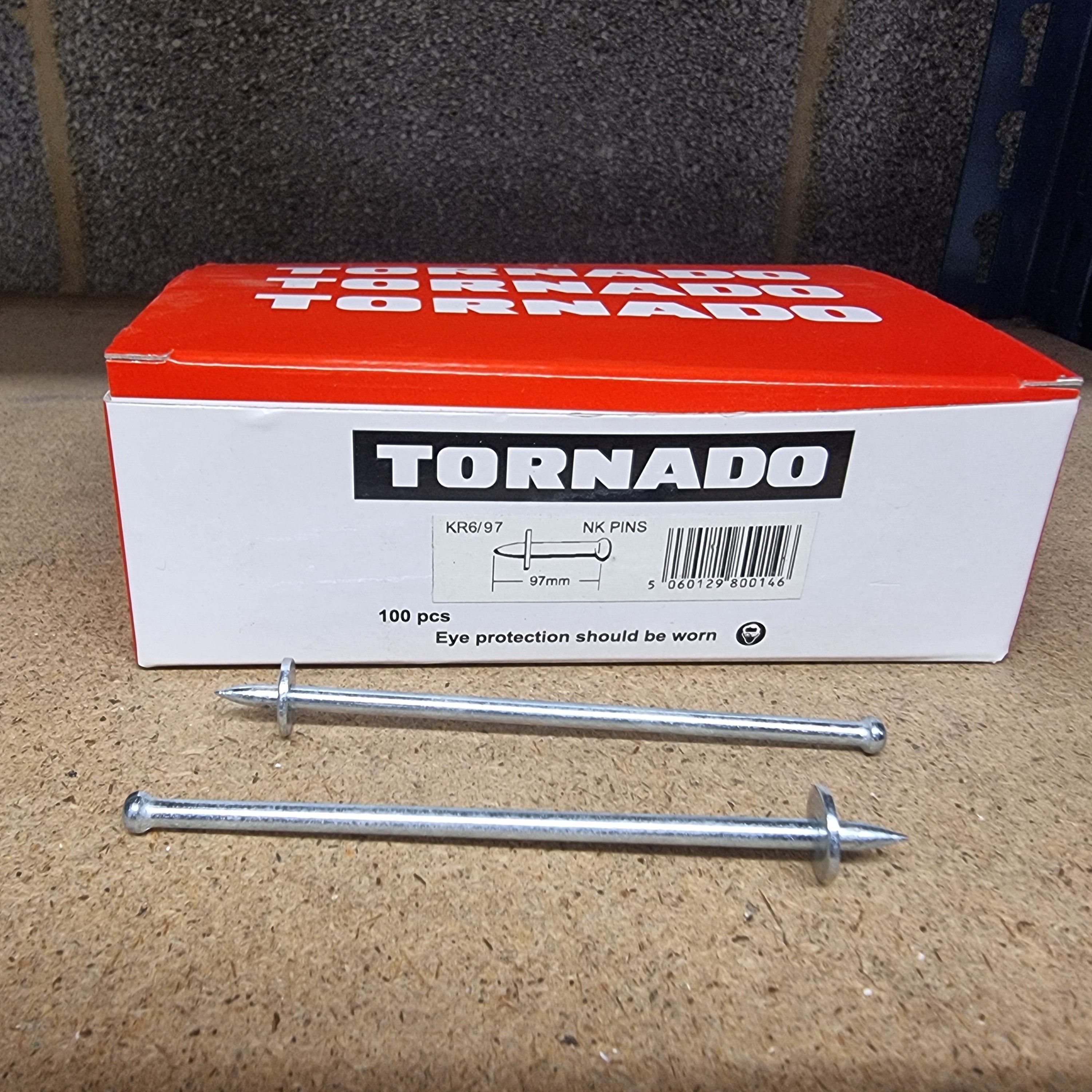 Tornado Hilti Shot Fire Nails - 97mm NK Pins (100 pack)