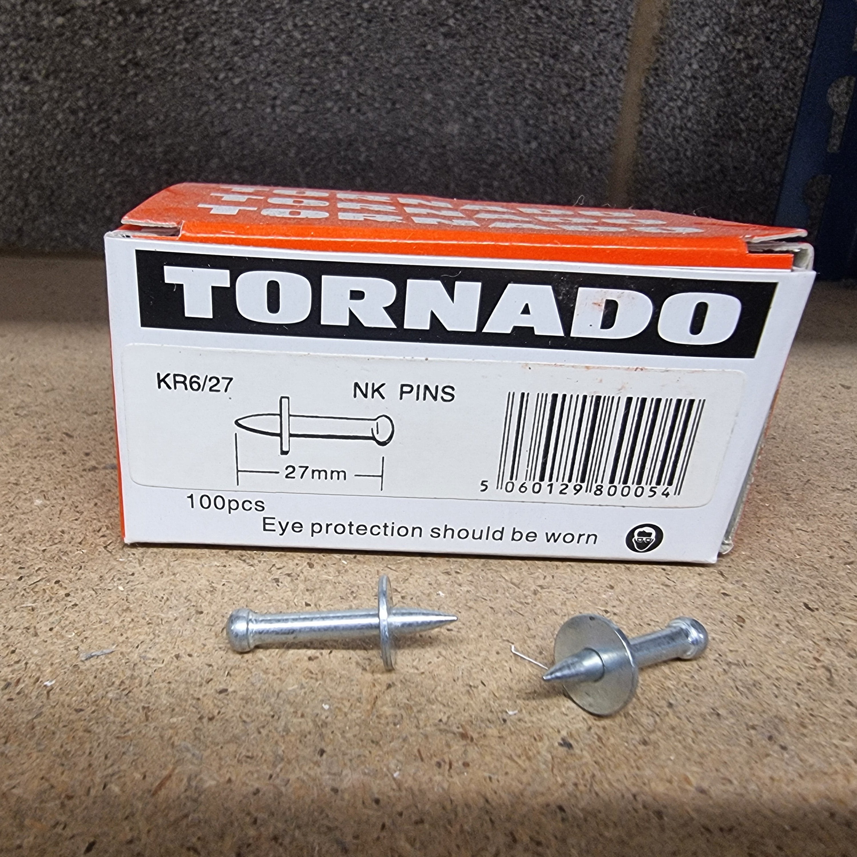 Tornado Hilti Shot Fire Nails - 27mm NK Pins (100 pack)