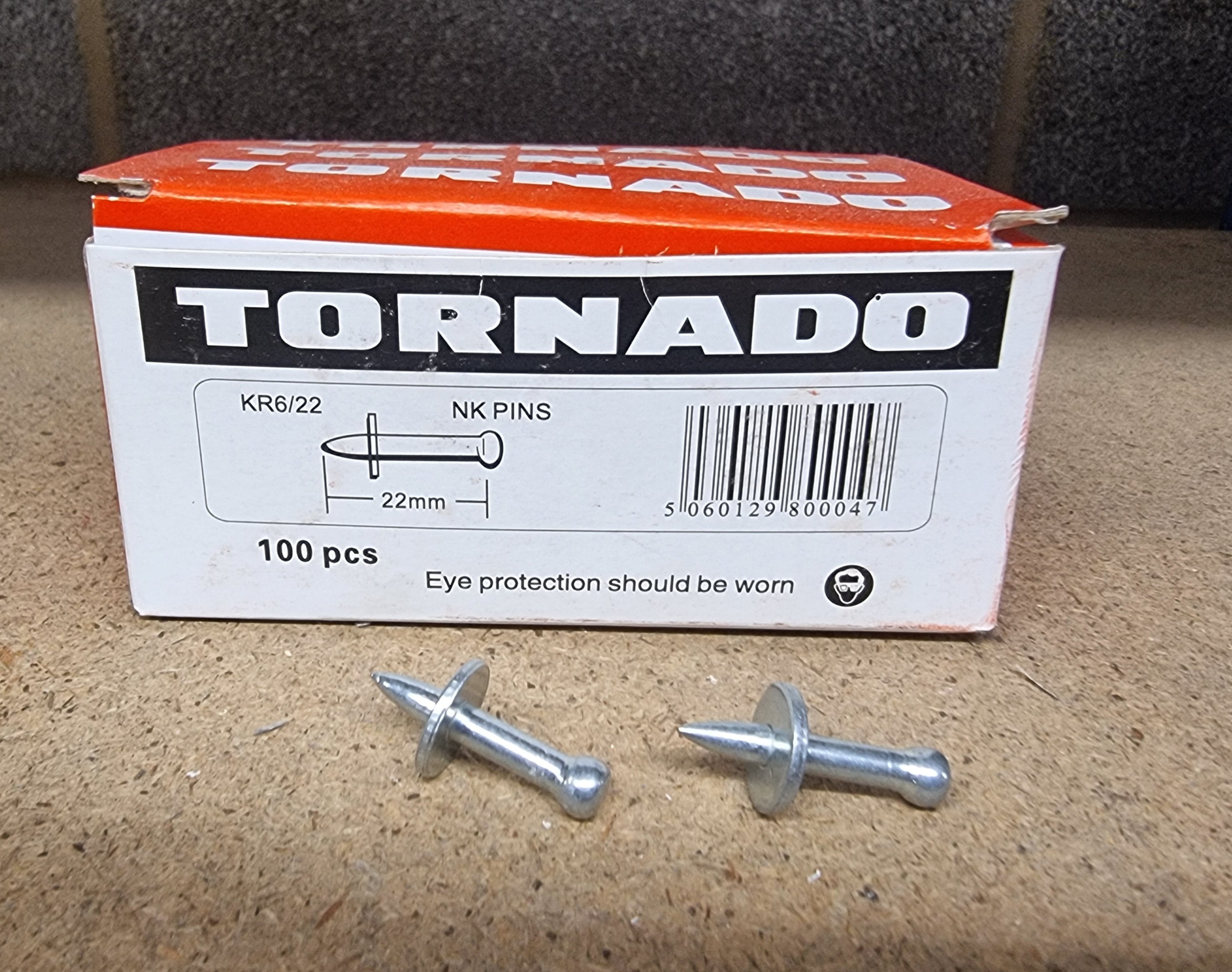 Tornado Hilti Shot Fire Nails - 22mm NK Pins (100 pack)