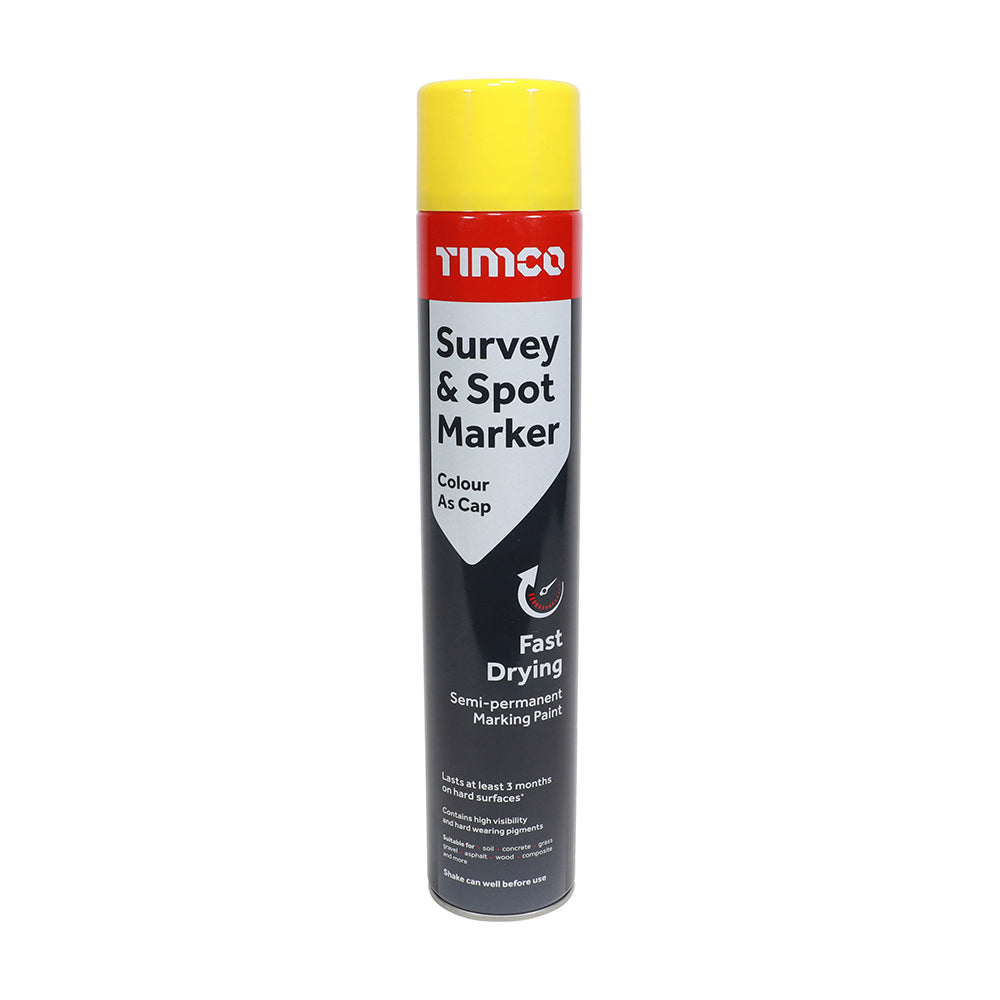 Survey & Spot Marker - Yellow 750ml 1 EA