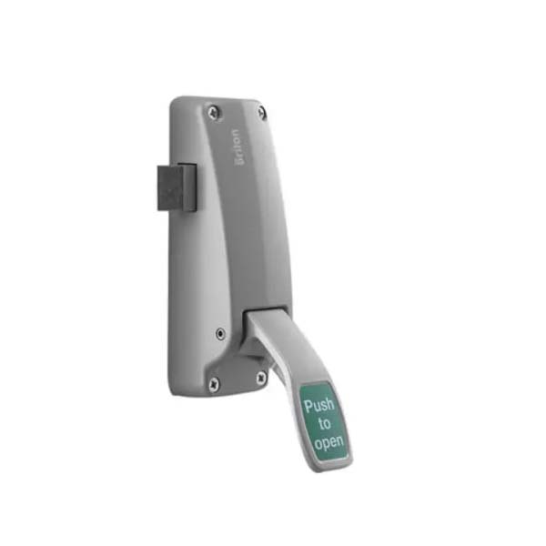Welling Single Door Push Pad Latch - Non Handed - Silver