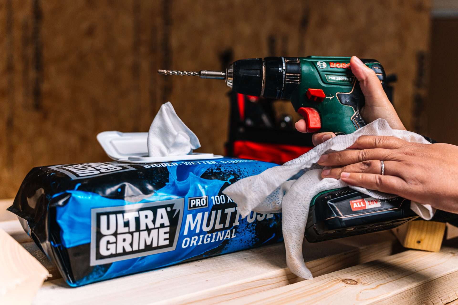 ULTRA GRIME MULTI-USE ORIGINAL WIPES (BLUE) 100no