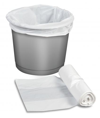 Pedal Bin Liner on Roll - 11x18x18 inch - White