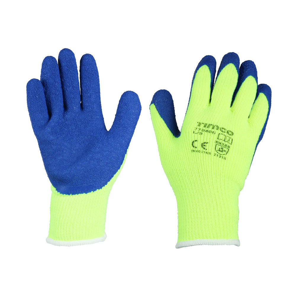 Warm Grip Glove Latex Crinkle - Large