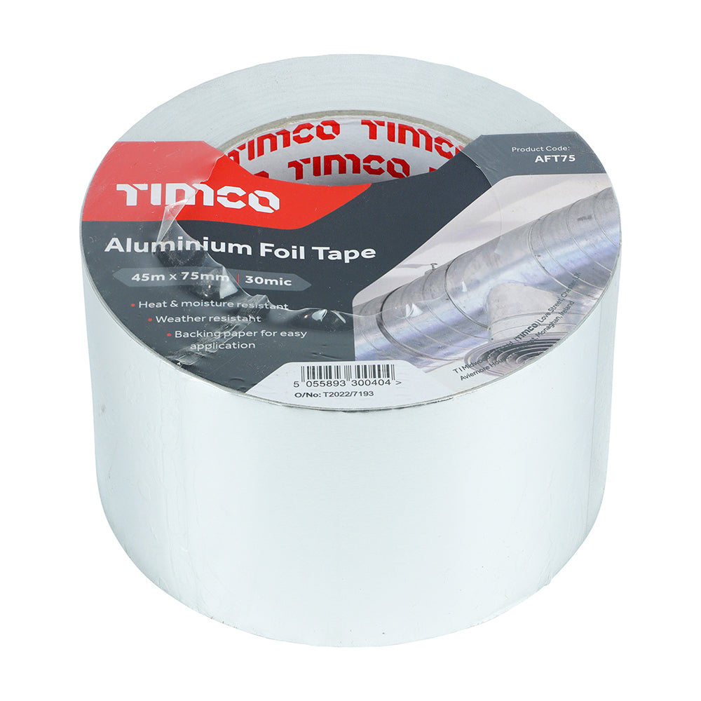 Aluminium Foil Tape 45m x 75mm 1 EA