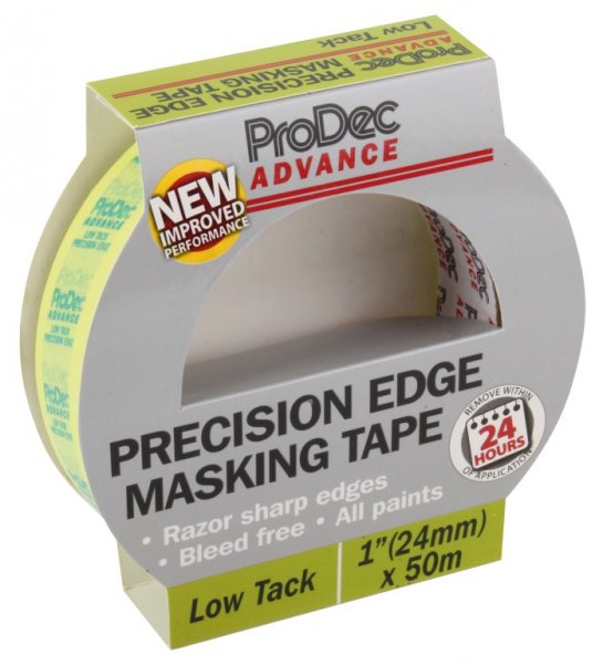 ProDec Advance 24mm x 50m Low Tack Precision Edge Masking Tape