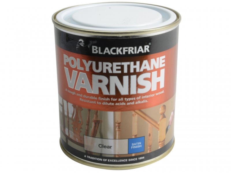 Blackfriar Polyurethane Varnish P100 Clear Satin 500ml Main Image