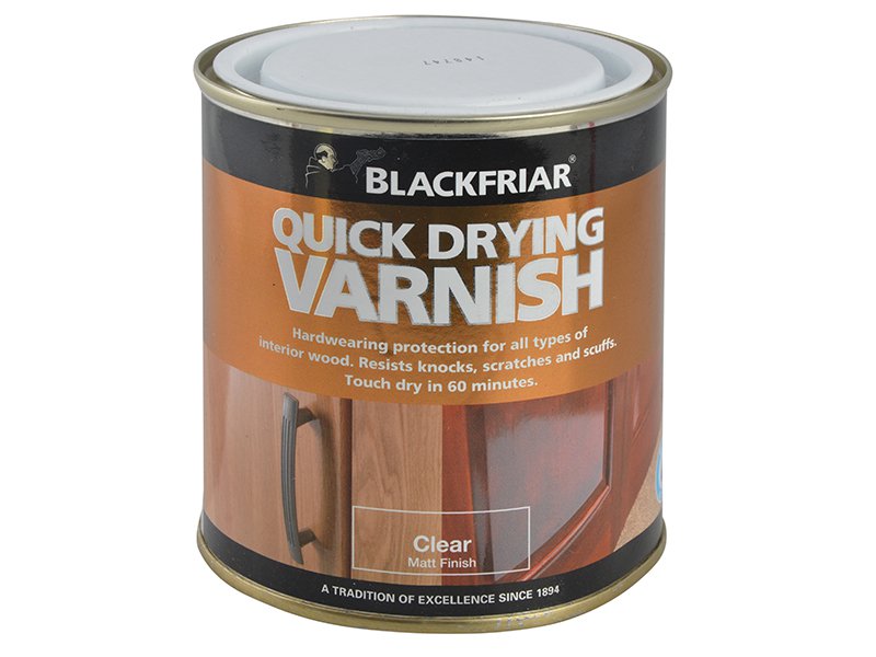 Blackfriar Quick Drying Duratough Interior Varnish Clear Matt 250ml Main Image