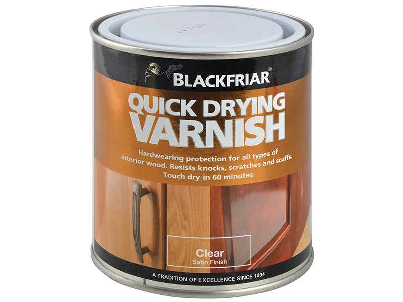 Blackfriar Quick Drying Duratough Interior Varnish Clear Satin 250ml Main Image