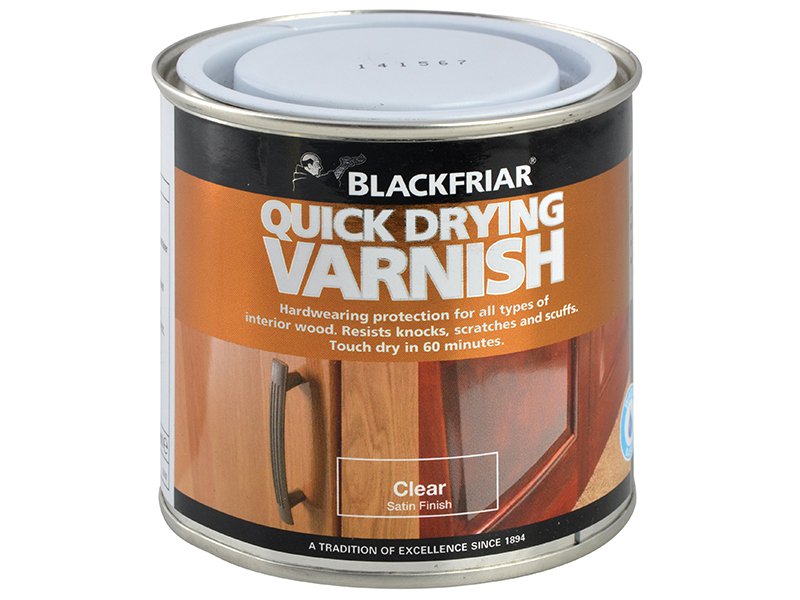Blackfriar Quick Drying Duratough Interior Varnish Clear Satin 500ml Main Image