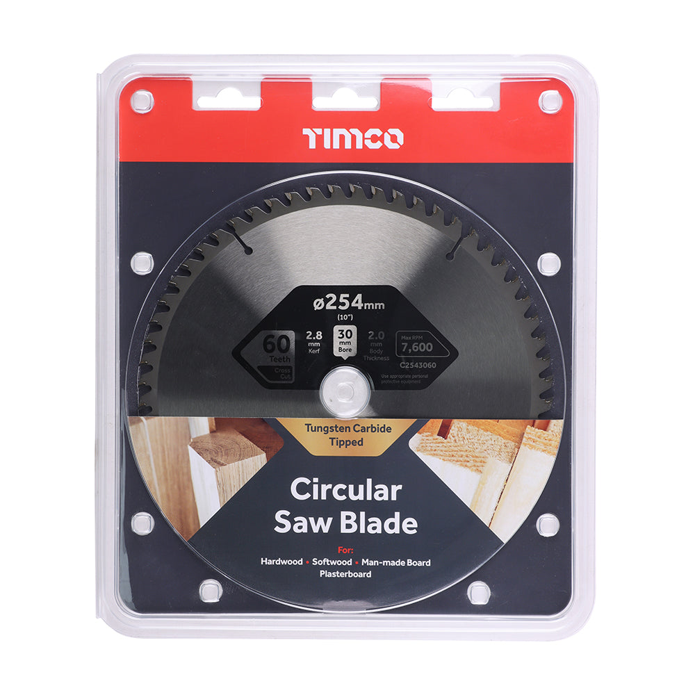 TCT Circular Saw Blade 254 x 30mm (60 Teeth)