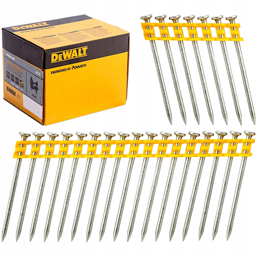 Dewalt DCN8901057 2.6 x 57mm Standard Collated Concrete Pin Nails - (510 Pack)