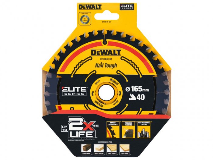 DeWalt Cordless Extreme Framing Circular Saw Blade 165 x 20mm (40 teeth)