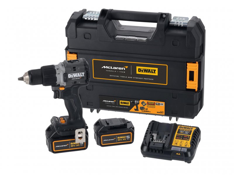 DeWALT Power Tools DCD85MP2T McLaren F1 XR Brushless Combi 18V 2 x 5.0Ah Li-ion Main Image