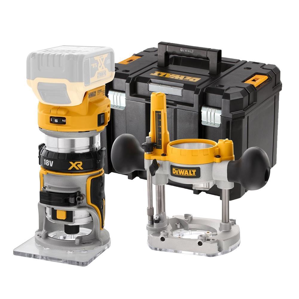 DEWALT DCW604NT XR 1/4in Twin Base Router 18V - Body Only