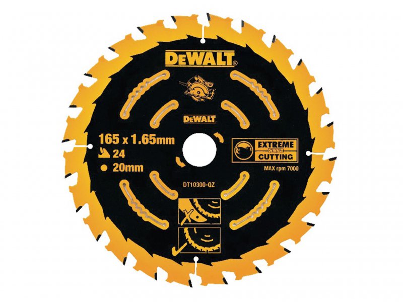 DeWALT Power Tools Extreme Framing Circular Saw Blade 165 x 20mm x 24T Main Image