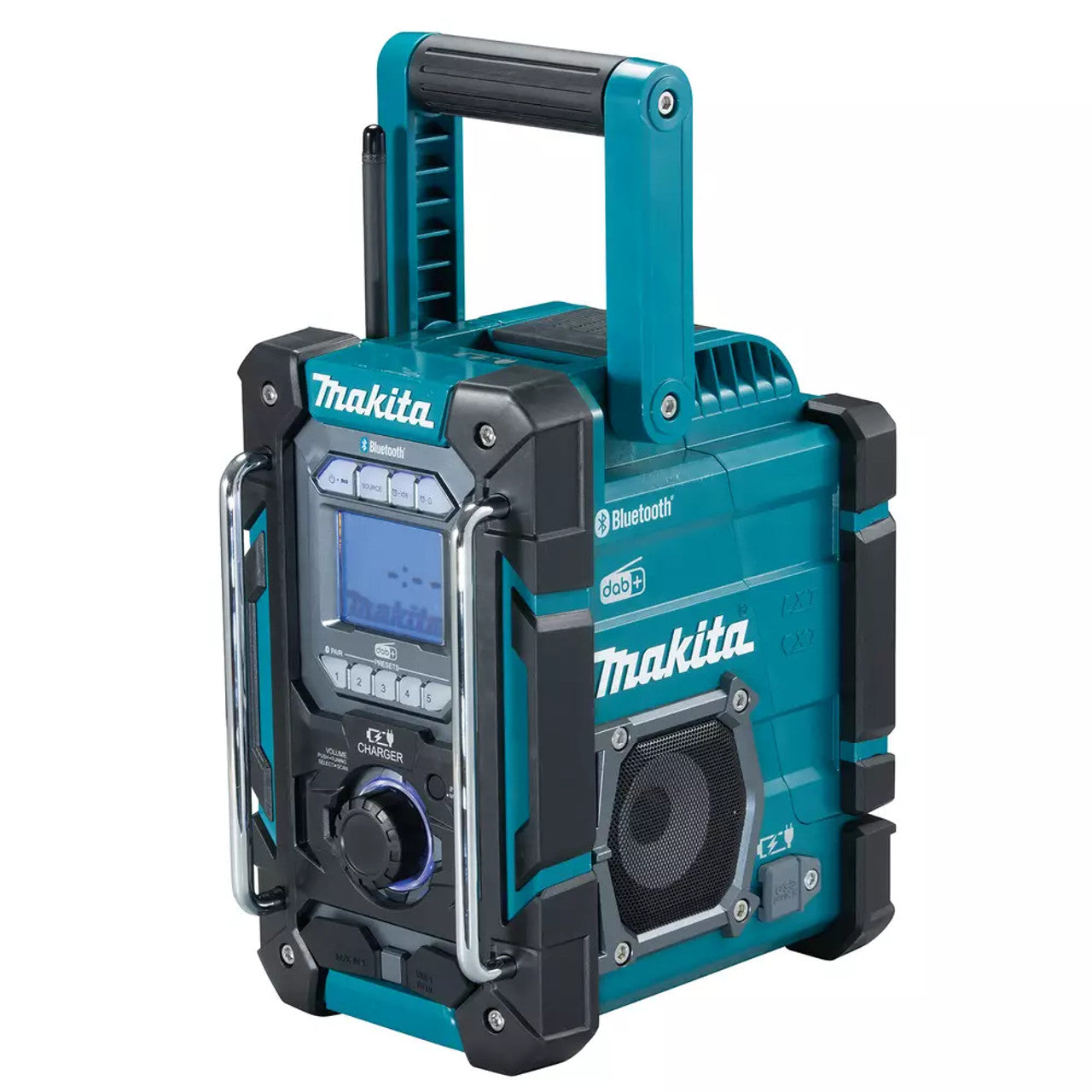 Makita DMR301 Site Radio DAB/DAB+ (12Vmax -18V Li-ion only) BLUE Bluetooth, Mobile USB Charging, Battery Charging