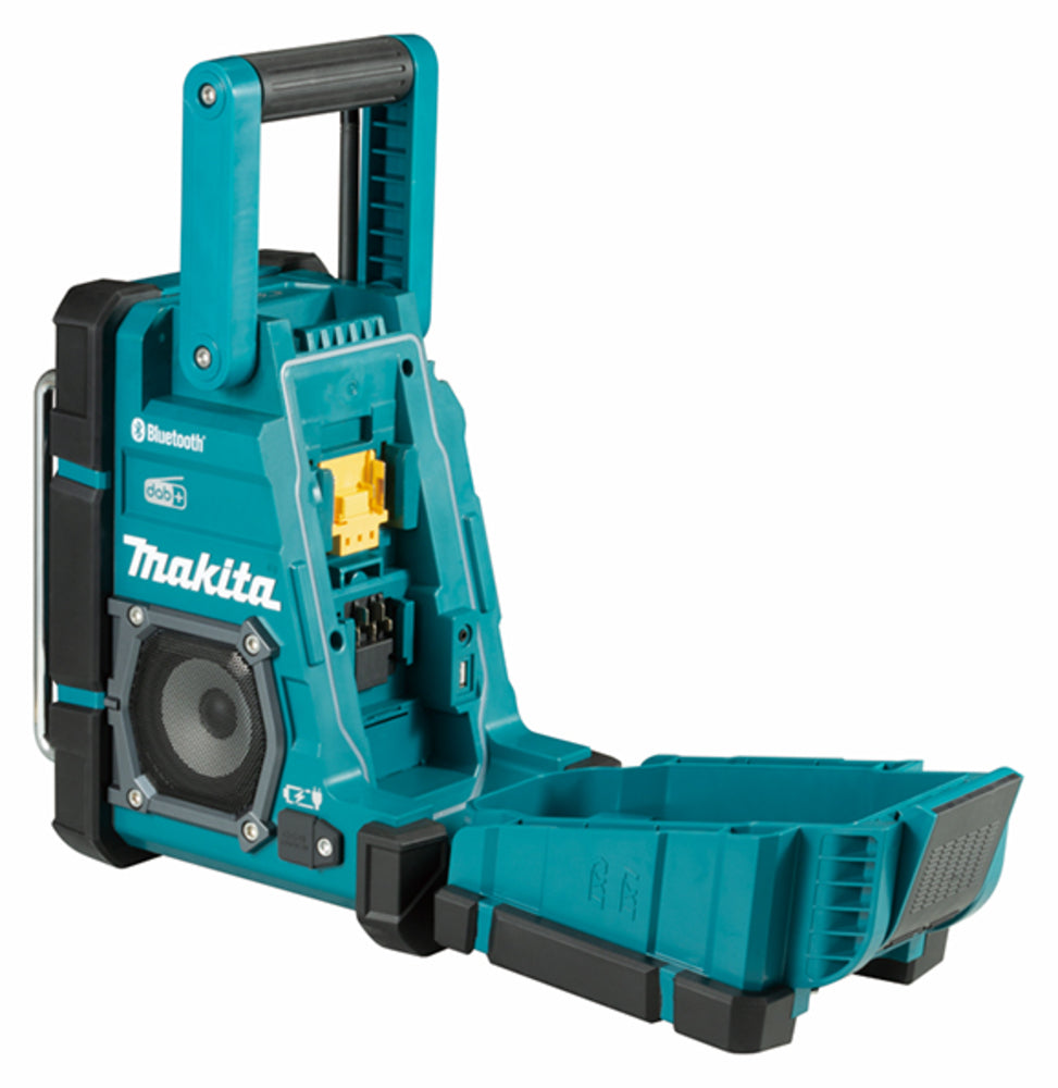 Makita DMR301 Site Radio DAB/DAB+ (12Vmax -18V Li-ion only) BLUE Bluetooth, Mobile USB Charging, Battery Charging