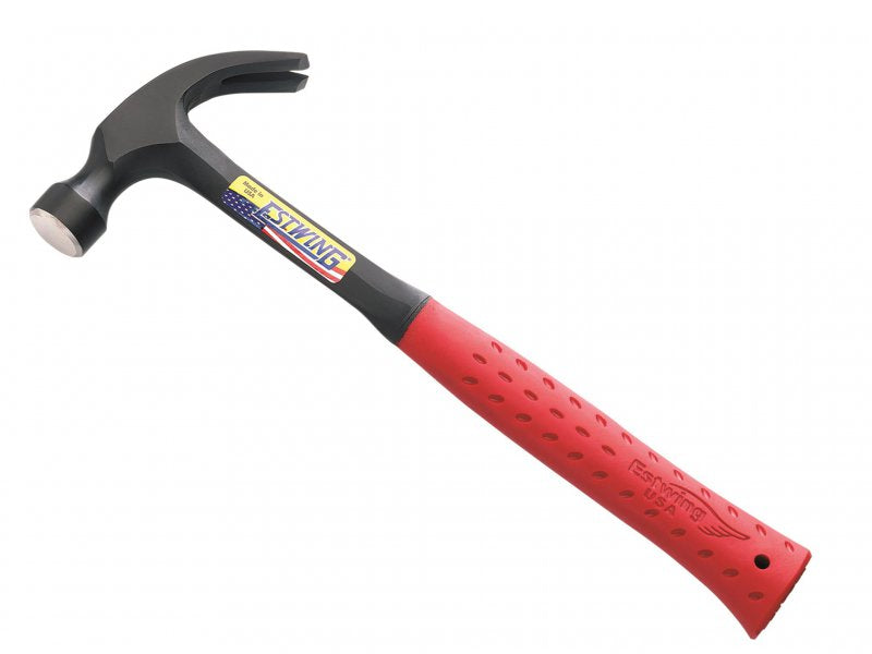 Estwing E3/20C Curved Claw Hammer - Red Vinyl Grip 560g (20oz) Main Image