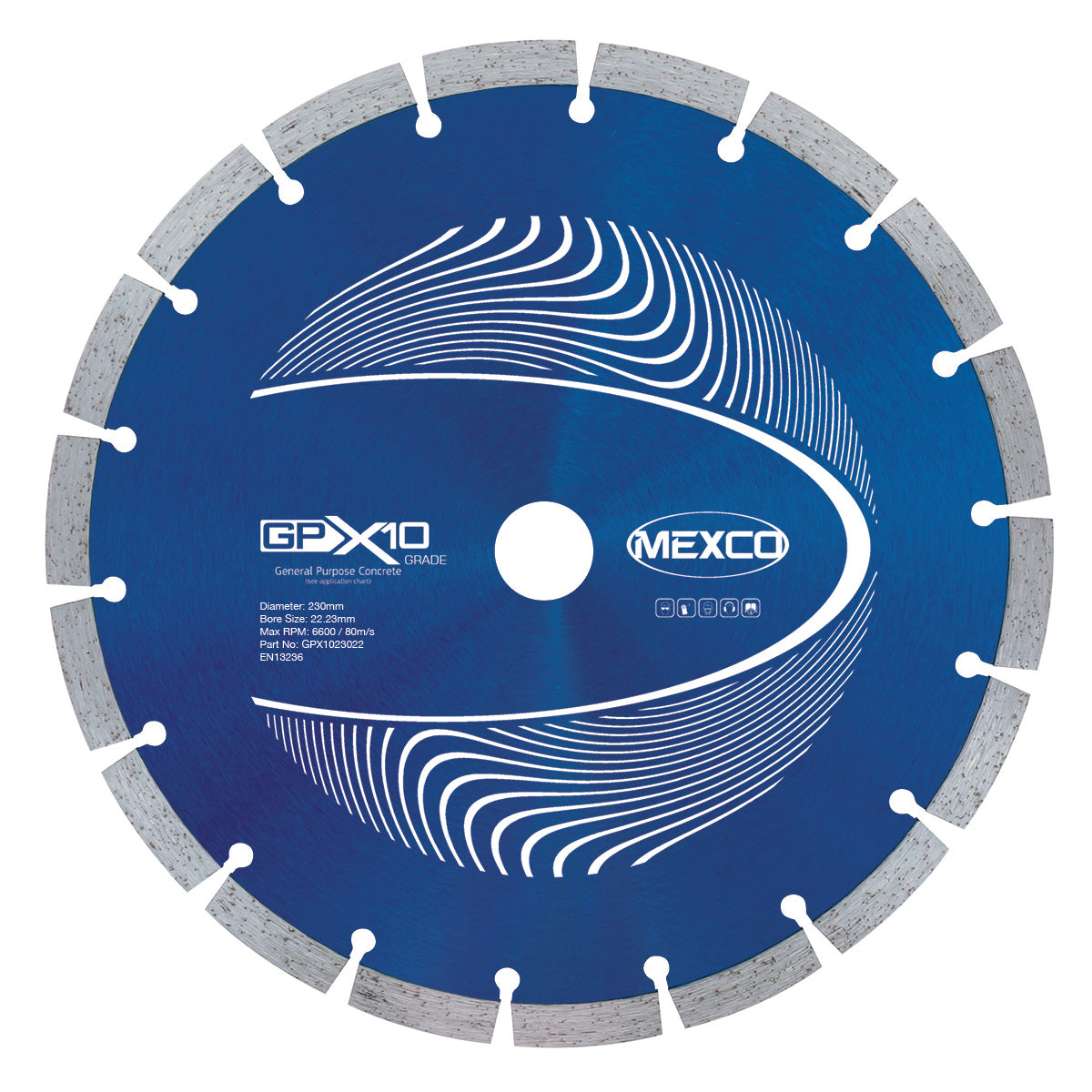 230mm Diamond Blade Concrete X10