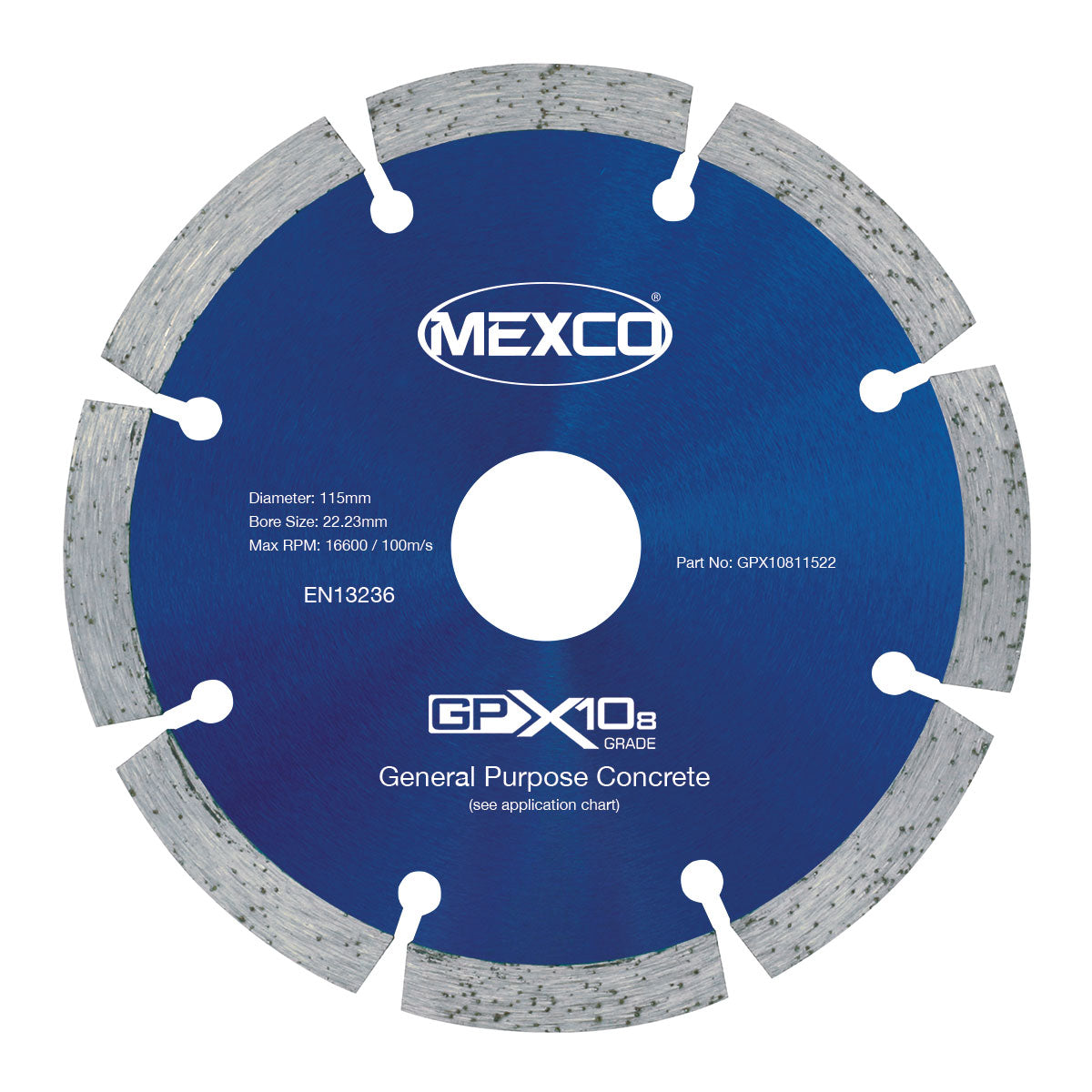 115mm Diamond Blade Concrete X10