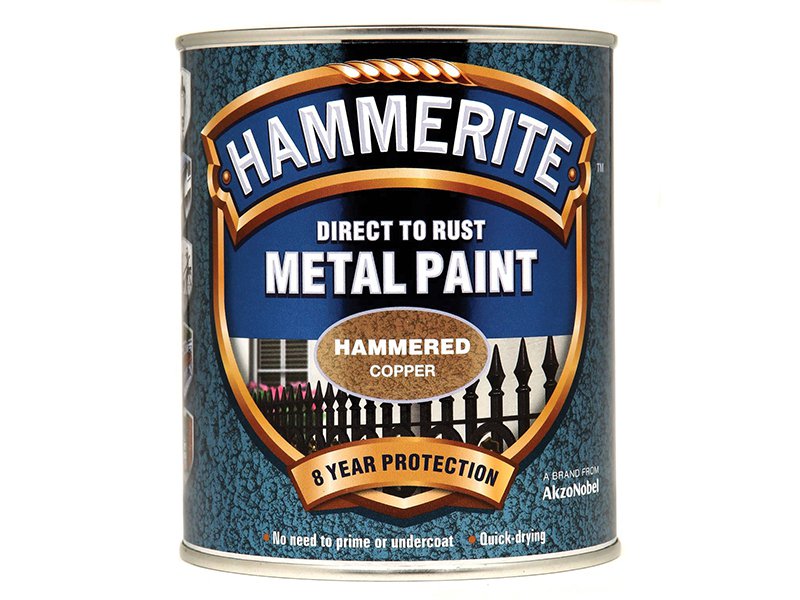 Hammerite Direct to Rust Hammered Finish Metal Paint Copper 750ml Main Image