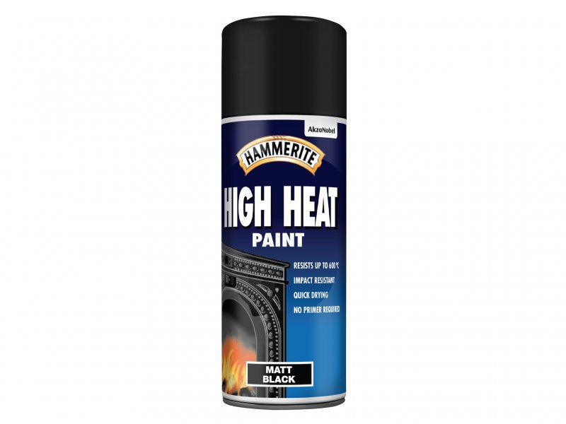Hammerite High Heat Paint Aerosol Black 400ml Main Image