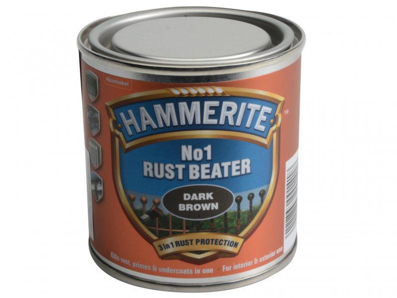 Hammerite No.1 Rust Beater Paint Dark Brown 250ml Main Image