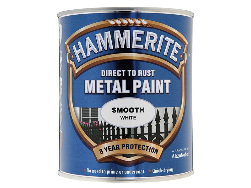 Hammerite Direct to Rust Smooth Finish Metal Paint White 750ml Main Image