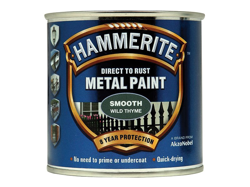 Hammerite Direct to Rust Smooth Finish Metal Paint Wild Thyme 250ml Main Image