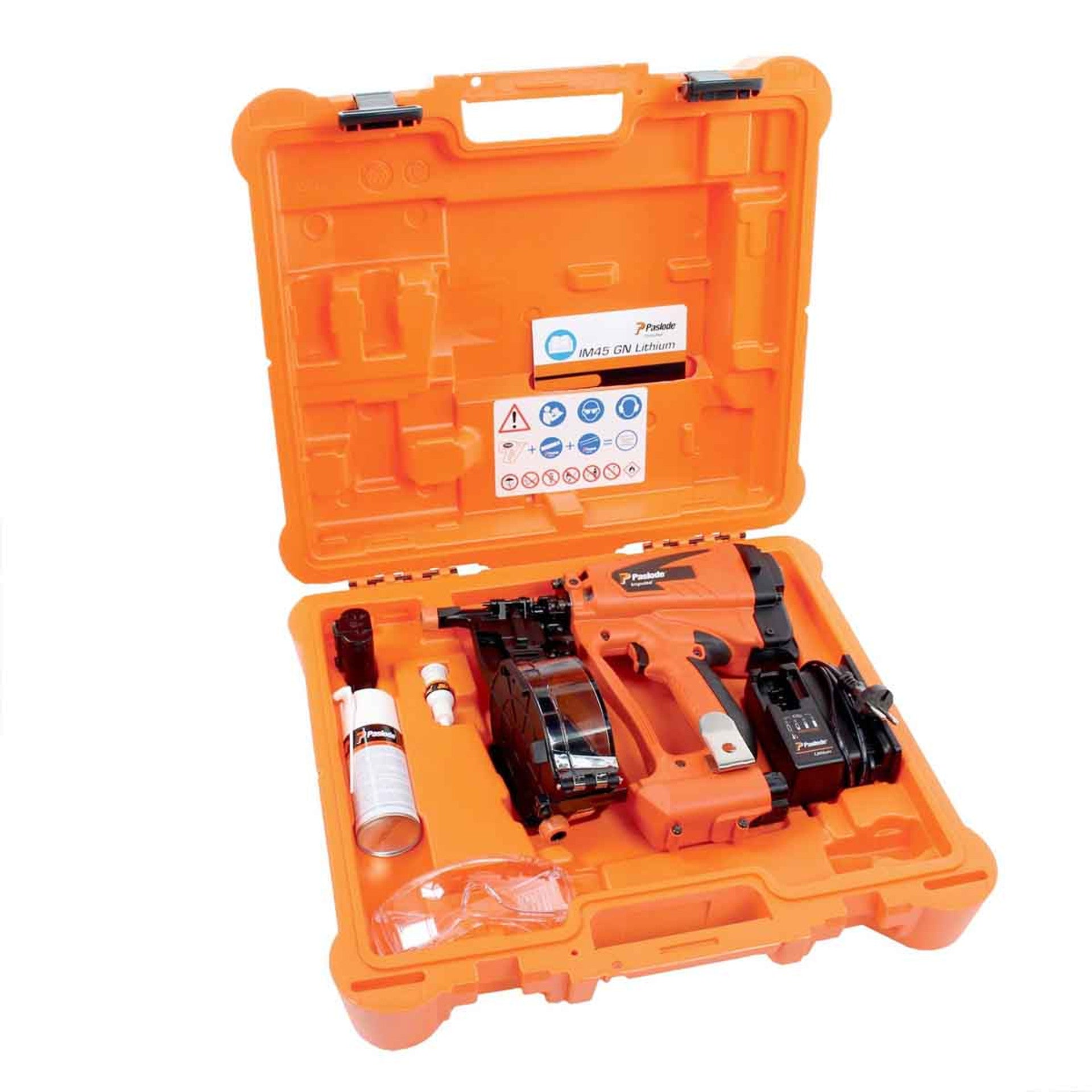 Paslode 018608 IM45GN - 7.4V Multi-Purpose First Fix Gas Coil Nailer with 1x 2.1Ah Battery