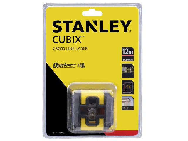 STANLEY Intelli Tools Cubix Cross Line Laser Level (Red Beam)