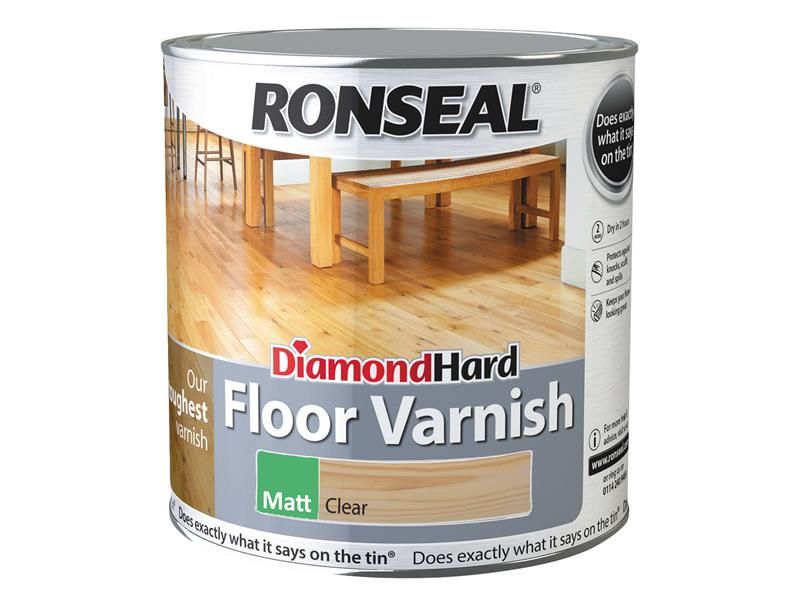 Ronseal Diamond Hard Floor Varnish Matt 2.5 litre