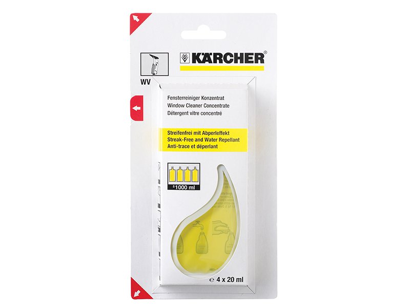 Karcher Glass Cleaning Sachets (4x20ml) Main Image