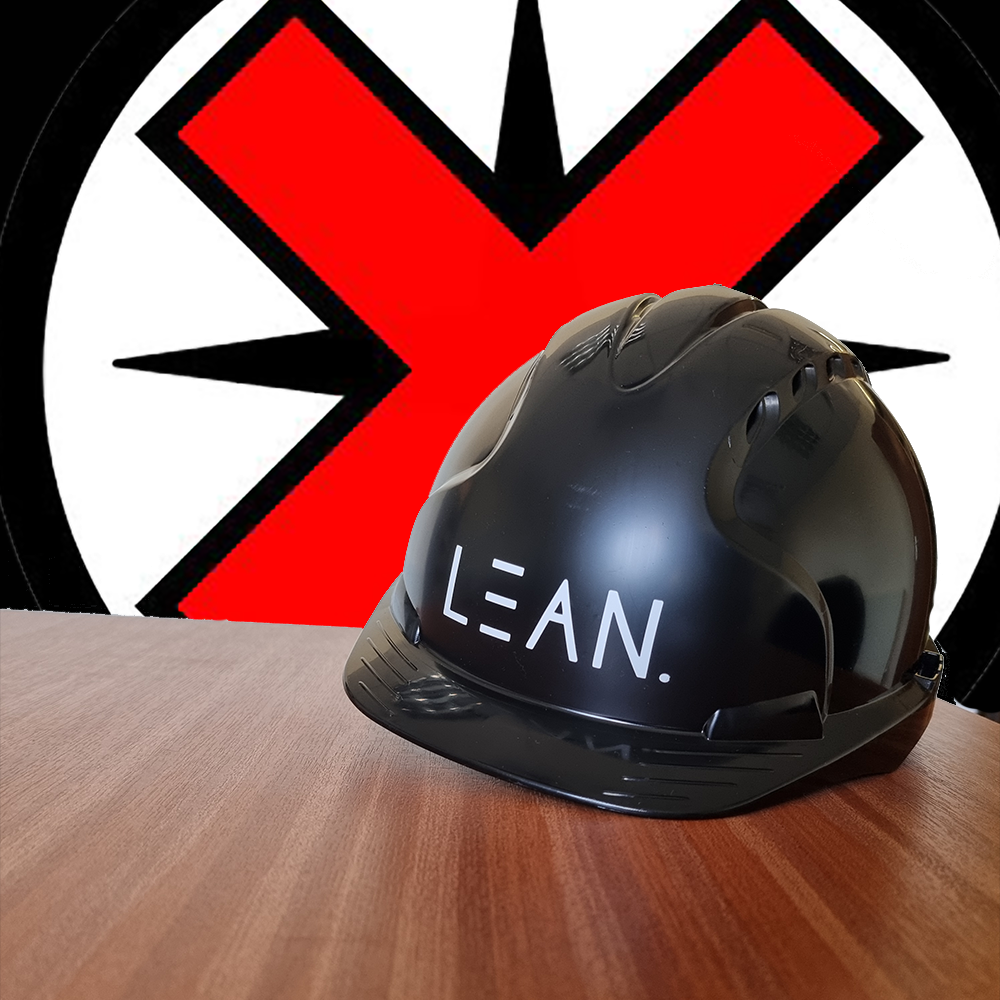 LEAN BRANDED EVO 2 Mid Peak Vented Helmet - Slip Ratchet Black