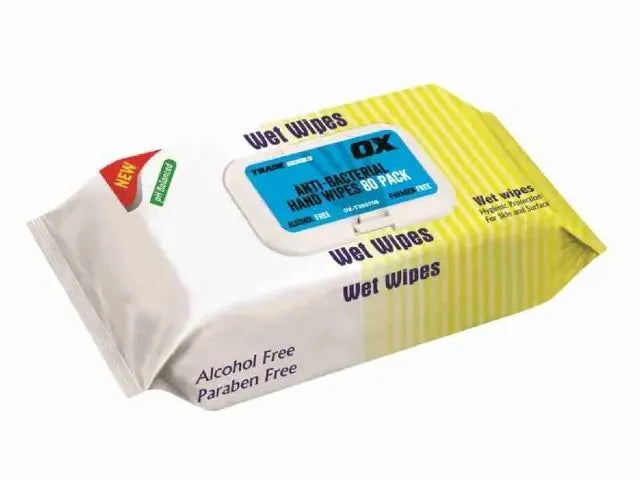 OX Trade Anti-Bacterial Wipes - Pack 80